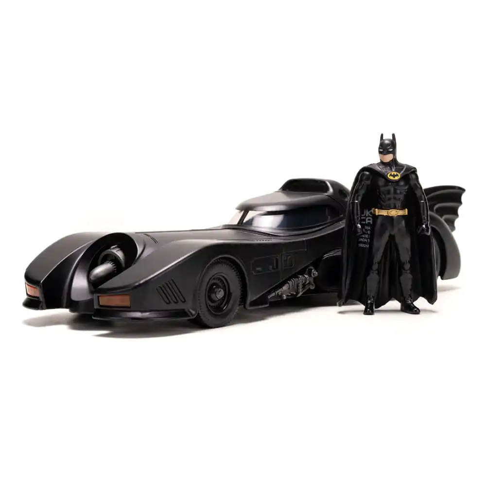 Batman Diecast Modell 1/24 1989 Batmobile mit Figur und Schild Produktfoto