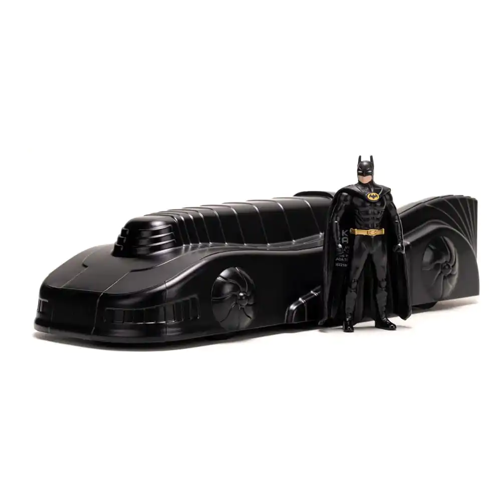 Batman Diecast Modell 1/24 1989 Batmobile mit Figur und Schild Produktfoto