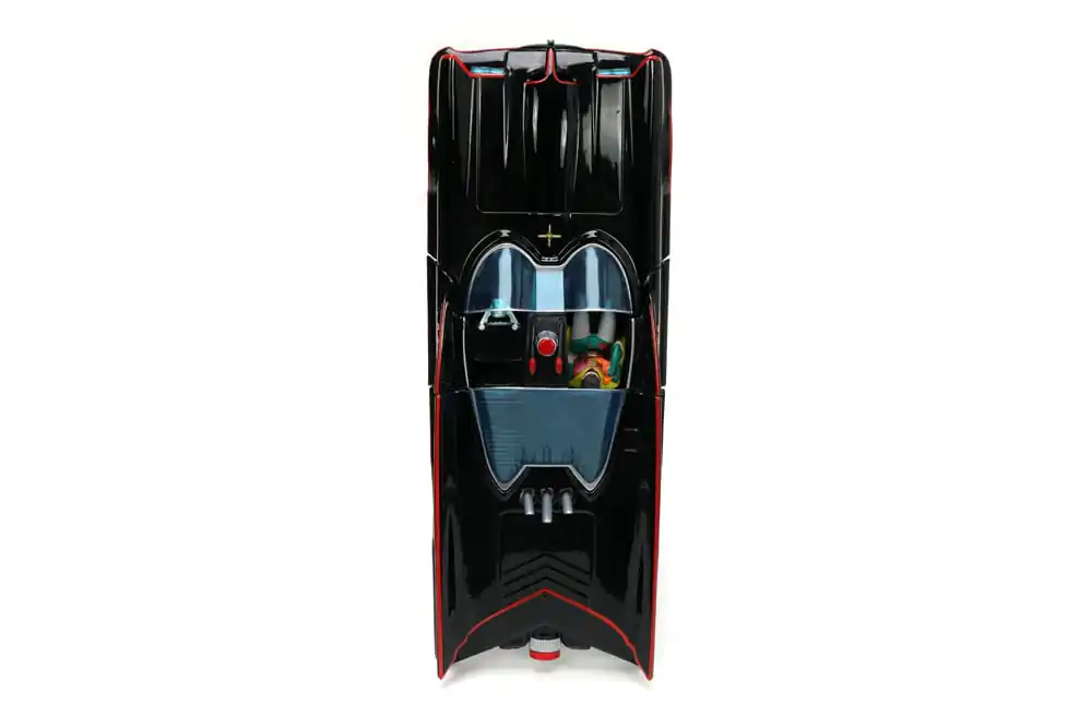 Batman Diecast Modell 1/24 5er Pack Classic TV Series Batman, Robin, Joker, Penguin &amp; Batmobile Produktfoto