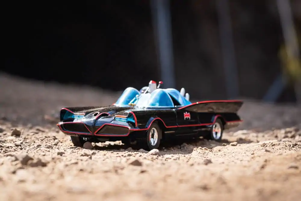 Batman Diecast Modell 1/24 5er Pack Classic TV Series Batman, Robin, Joker, Penguin &amp; Batmobile Produktfoto
