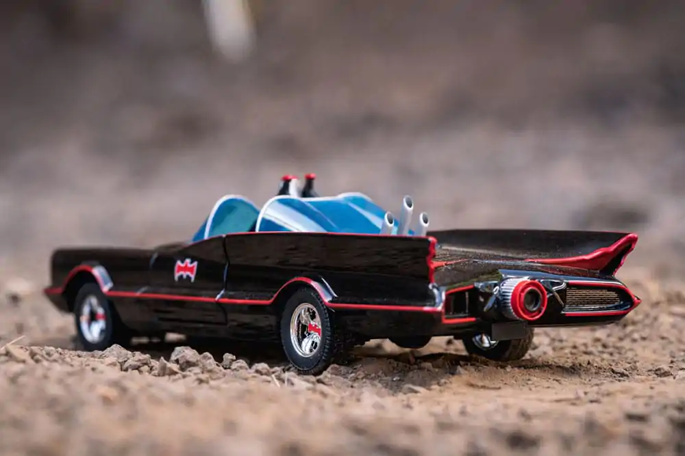 Batman Diecast Modell 1/24 5er Pack Classic TV Series Batman, Robin, Joker, Penguin &amp; Batmobile Produktfoto