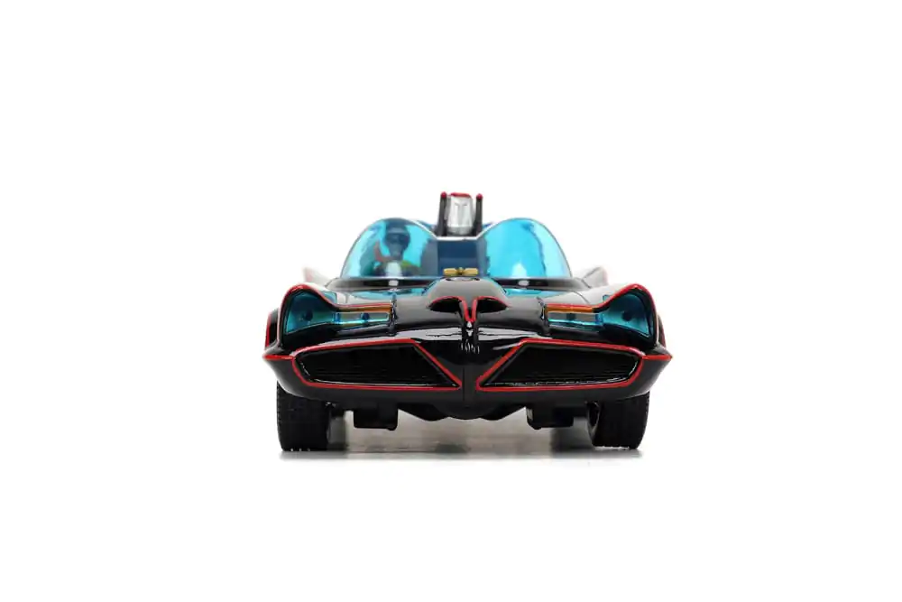 Batman Diecast Modell 1/24 5er Pack Classic TV Series Batman, Robin, Joker, Penguin &amp; Batmobile Produktfoto