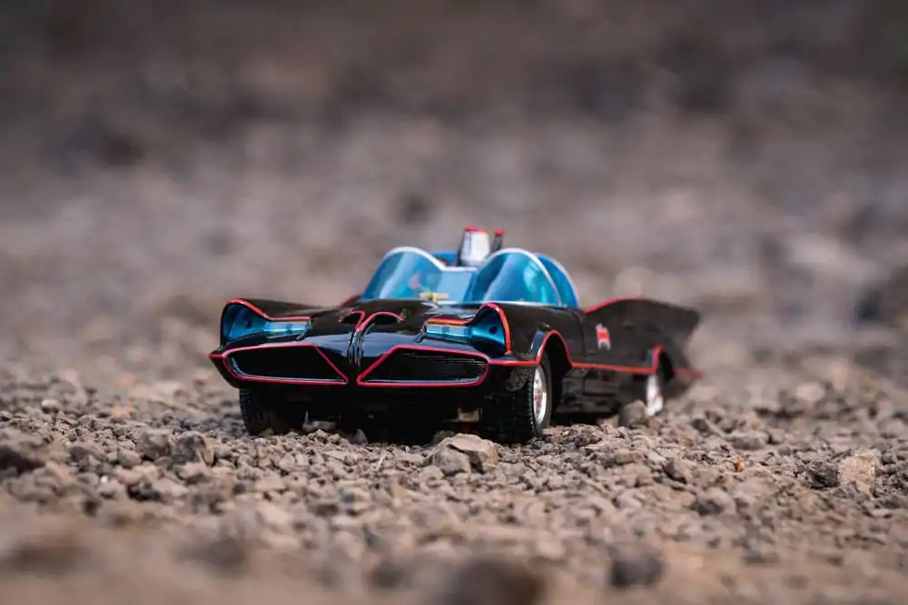Batman Diecast Modell 1/24 5er Pack Classic TV Series Batman, Robin, Joker, Penguin &amp; Batmobile Produktfoto