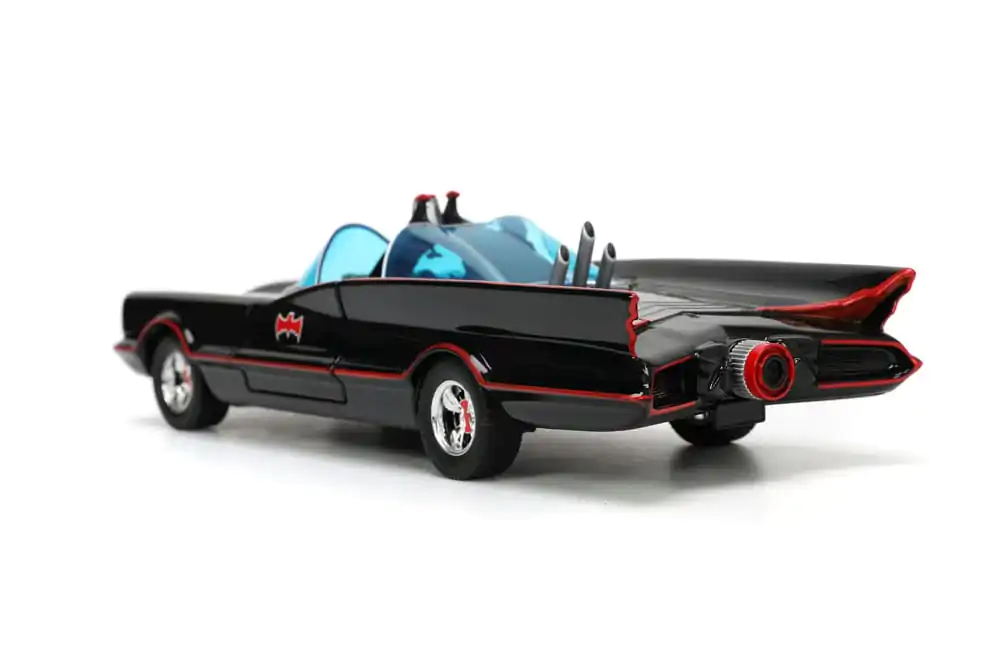 Batman Diecast Modell 1/24 5er Pack Classic TV Series Batman, Robin, Joker, Penguin &amp; Batmobile Produktfoto