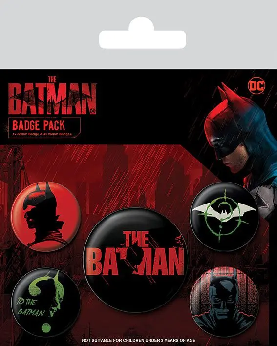 Batman Ansteck-Buttons 5er-Pack The Batman Produktfoto