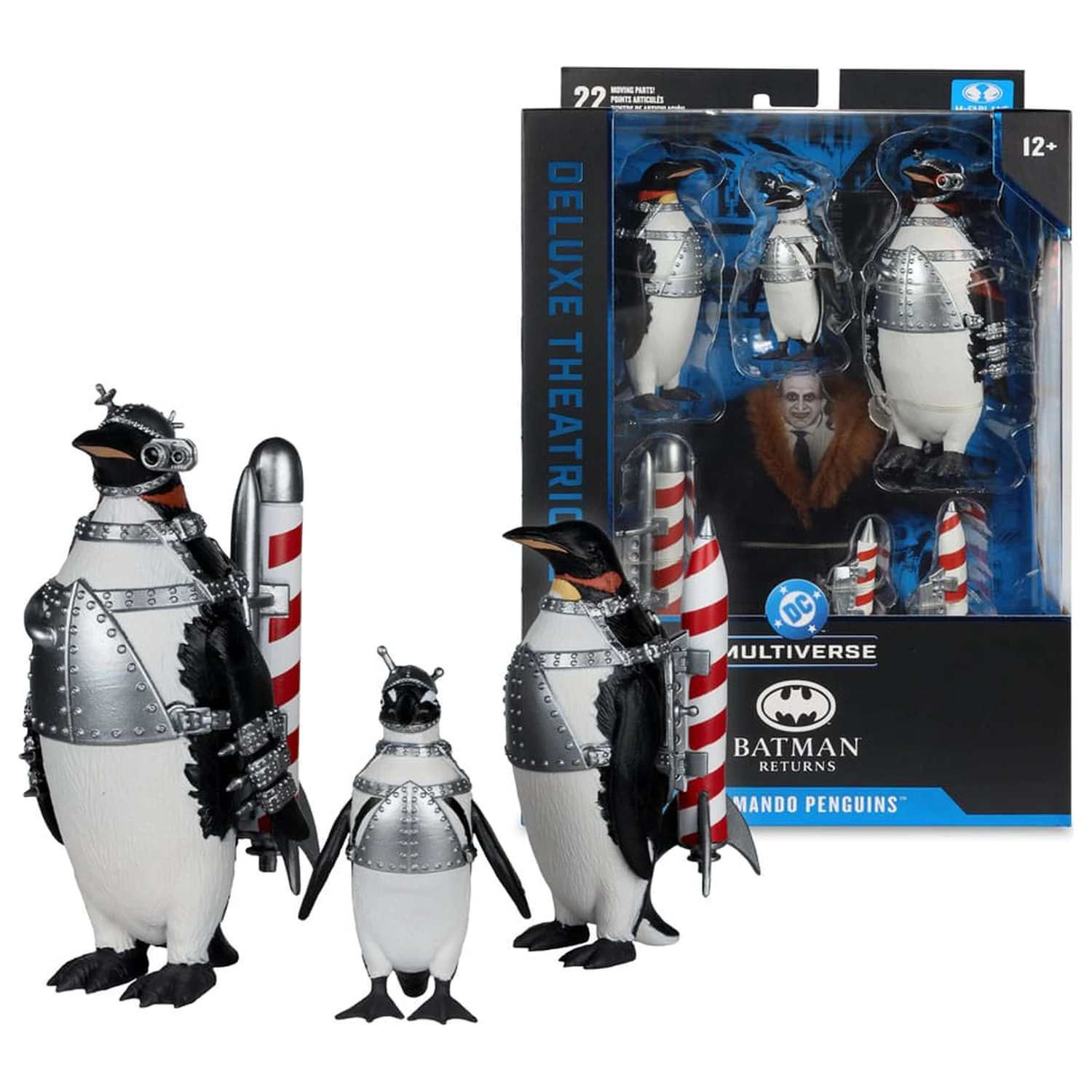 Batman Returns DC Theatrical Deluxe Edition Actionfigur Commando Penguins Pack 12 cm Produktfoto