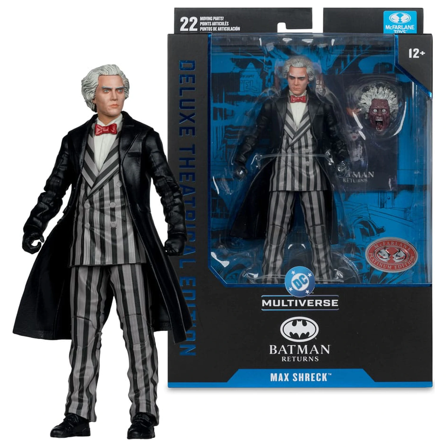 Batman Returns DC Theatrical Deluxe Edition Actionfigur Max Shreck (Red Platinum Edition) 18 cm Produktfoto