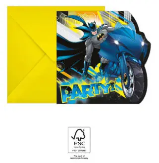 Batman Rogue Rage Party Einladungen 6 Stück FSC Produktfoto