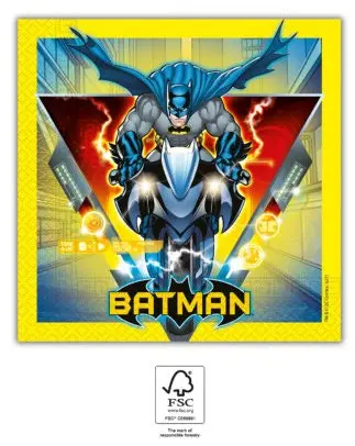 Batman Rogue Rage Servietten 20er-Pack 33x33 cm FSC Produktfoto