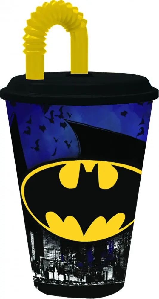 Batman Strohhalmbecher, Kunststoff 430 ml Produktfoto