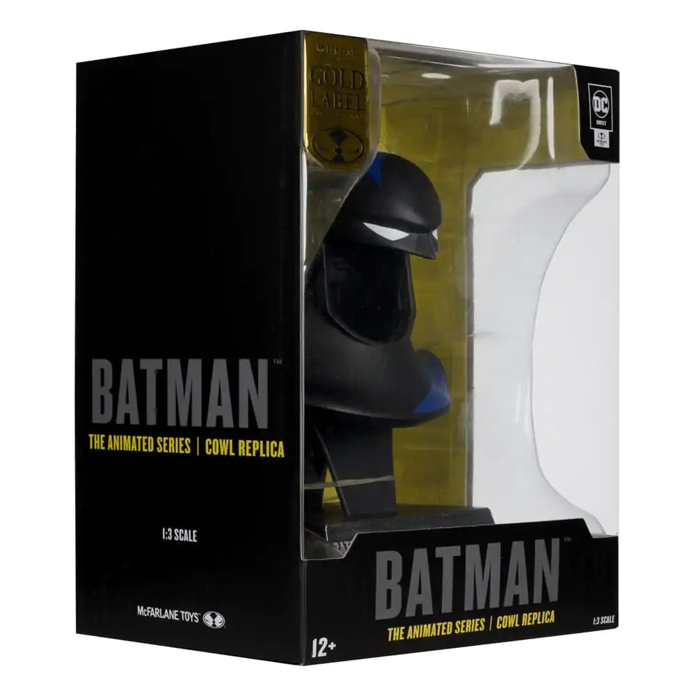 Batman: The Animated Series 1992 DC Direct Mini-Replik 1/3 Batman Maske Gold Label 19 cm Produktfoto