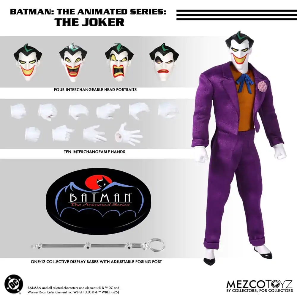 Batman: The Animated Series Action Figur 1/12 The Joker 17 cm Produktfoto
