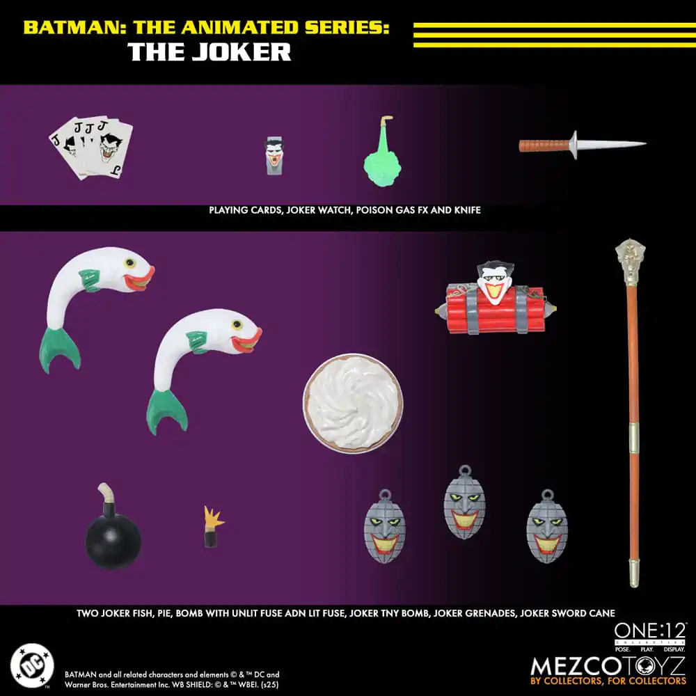 Batman: The Animated Series Action Figur 1/12 The Joker 17 cm Produktfoto
