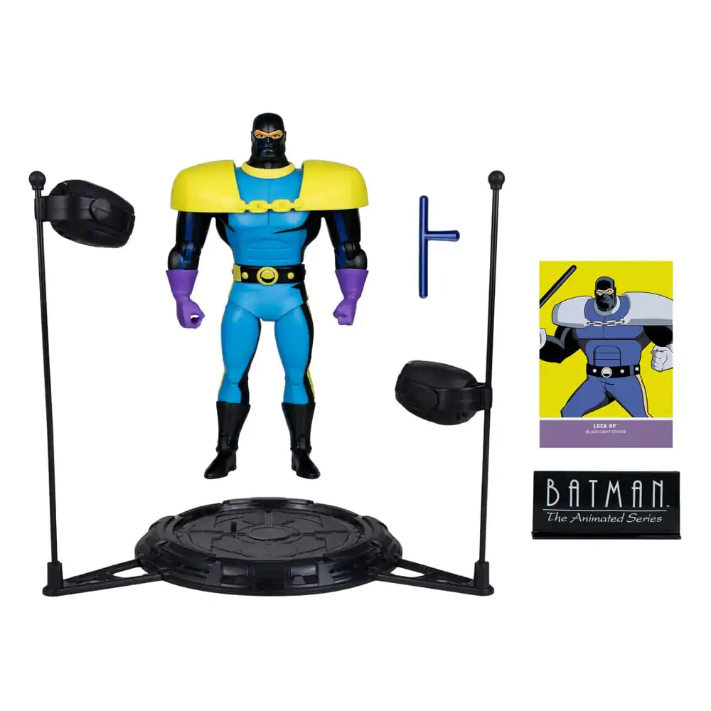 Batman: The Animated Series DC Direct Build-A Action-Figuren Wave 5 Lock-Up Black Light Edition (Gold Label) 15 cm Produktfoto