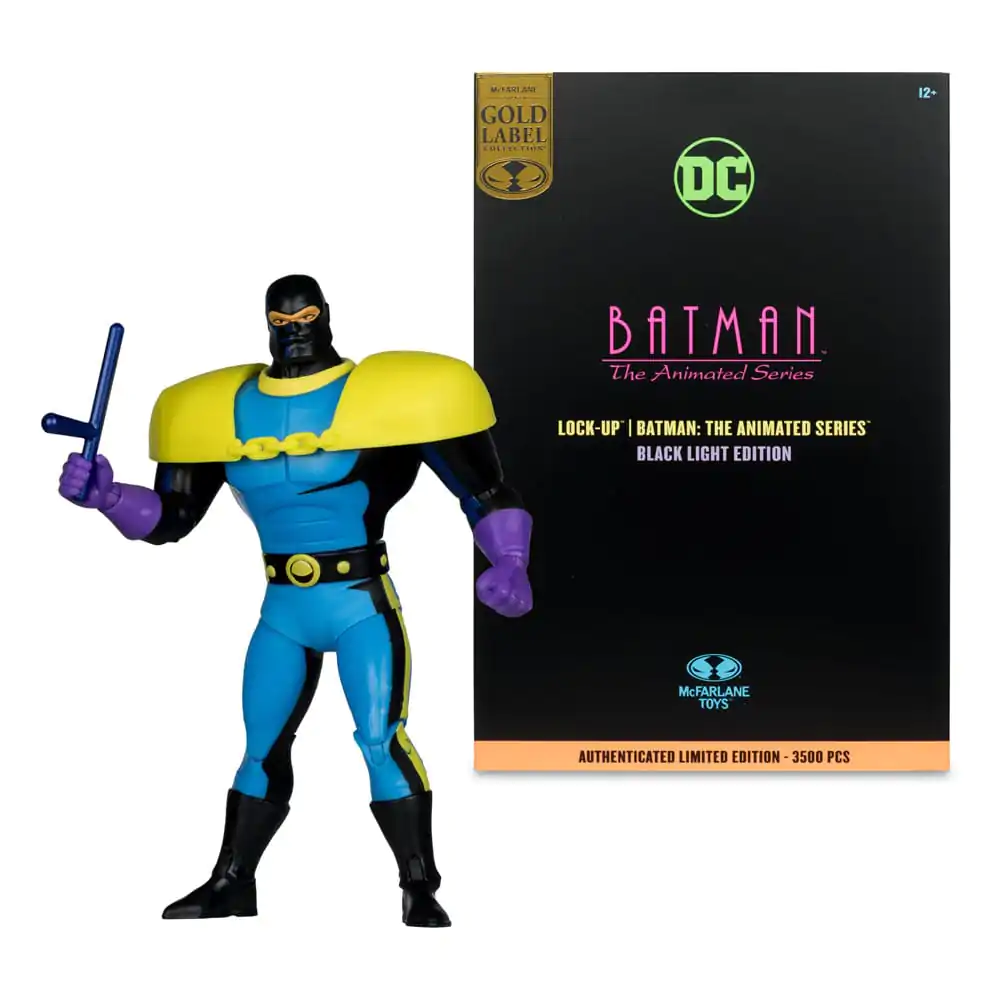 Batman: The Animated Series DC Direct Build-A Action-Figuren Wave 5 Lock-Up Black Light Edition (Gold Label) 15 cm Produktfoto