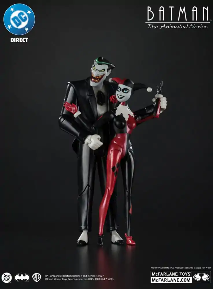 Batman: The Animated Series DC Direct Actionfiguren Harley Quinn & The Joker (Mad Love) (Gold Label) 18 cm Produktfoto