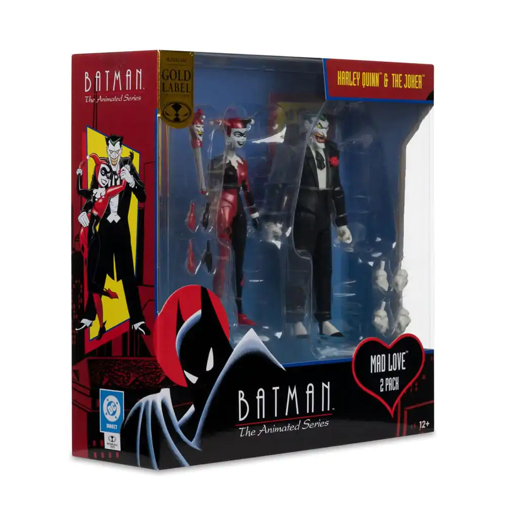 Batman: The Animated Series DC Direct Actionfiguren Harley Quinn & The Joker (Mad Love) (Gold Label) 18 cm Produktfoto
