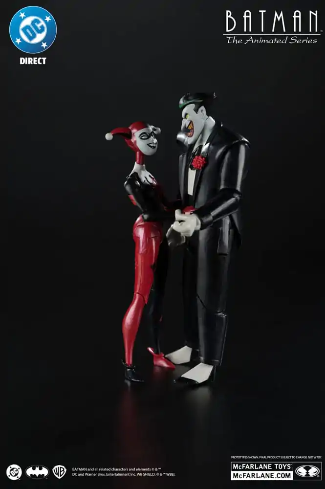Batman: The Animated Series DC Direct Actionfiguren Harley Quinn & The Joker (Mad Love) (Gold Label) 18 cm Produktfoto
