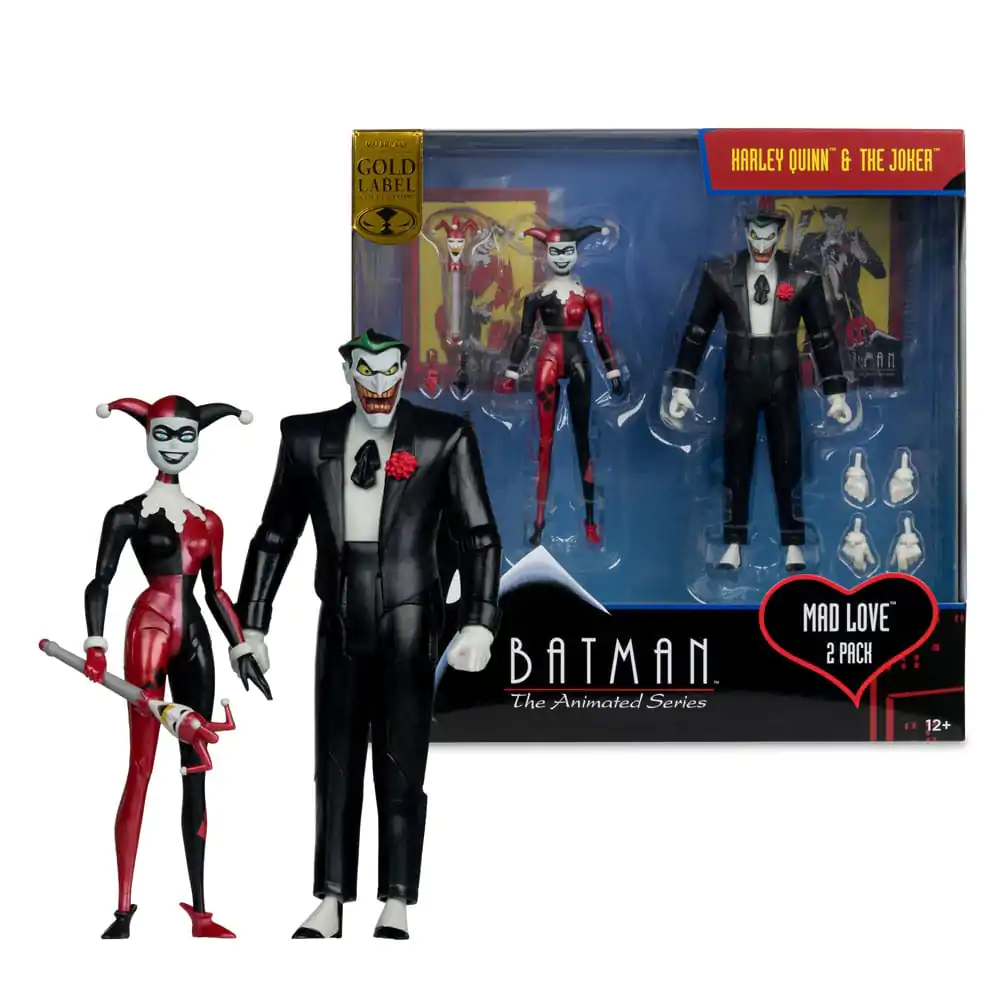 Batman: The Animated Series DC Direct Actionfiguren Harley Quinn & The Joker (Mad Love) (Gold Label) 18 cm Produktfoto