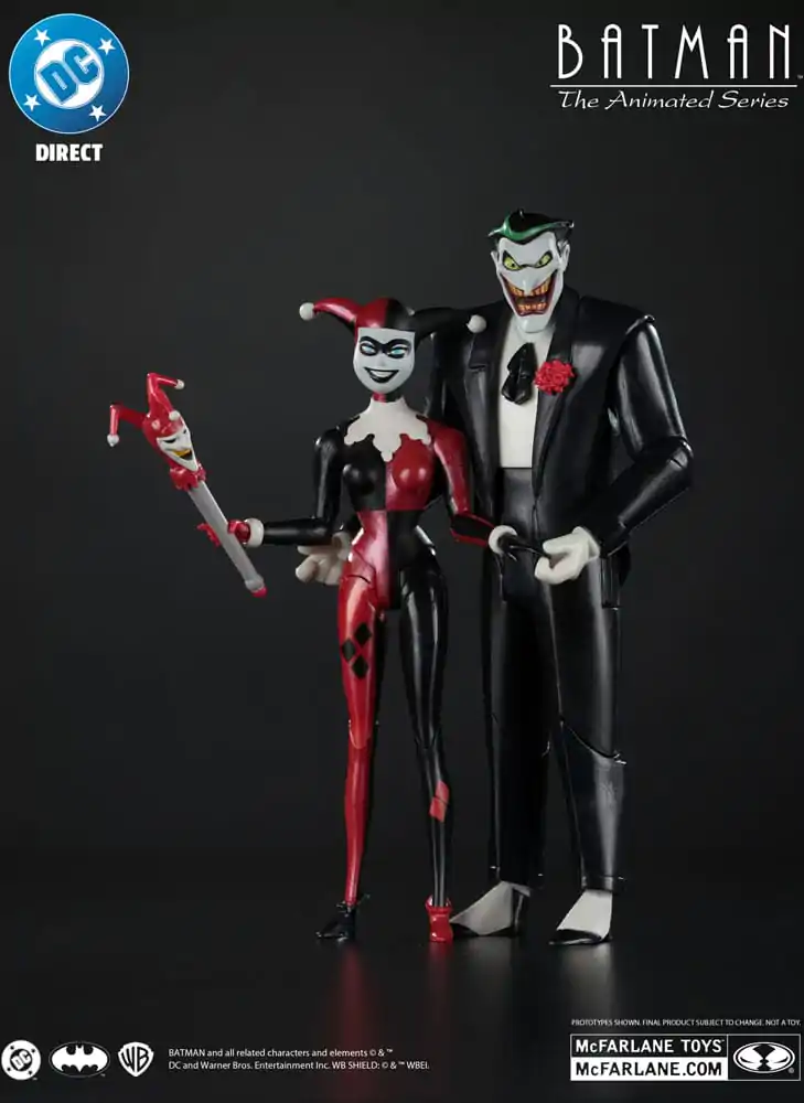 Batman: The Animated Series DC Direct Actionfiguren Harley Quinn & The Joker (Mad Love) (Gold Label) 18 cm Produktfoto