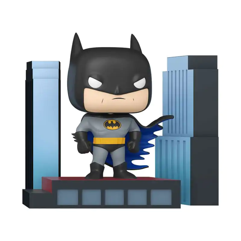 Batman The Animated Series Funko POP! Deluxe Vinyl Figur Batman auf Dach 9 cm Produktfoto