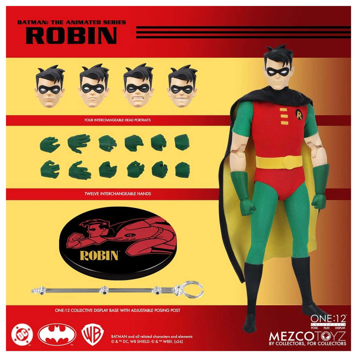 Batman: The Animated Series One:12 Collective Action Figur 1/12 Robin 17 cm Produktfoto
