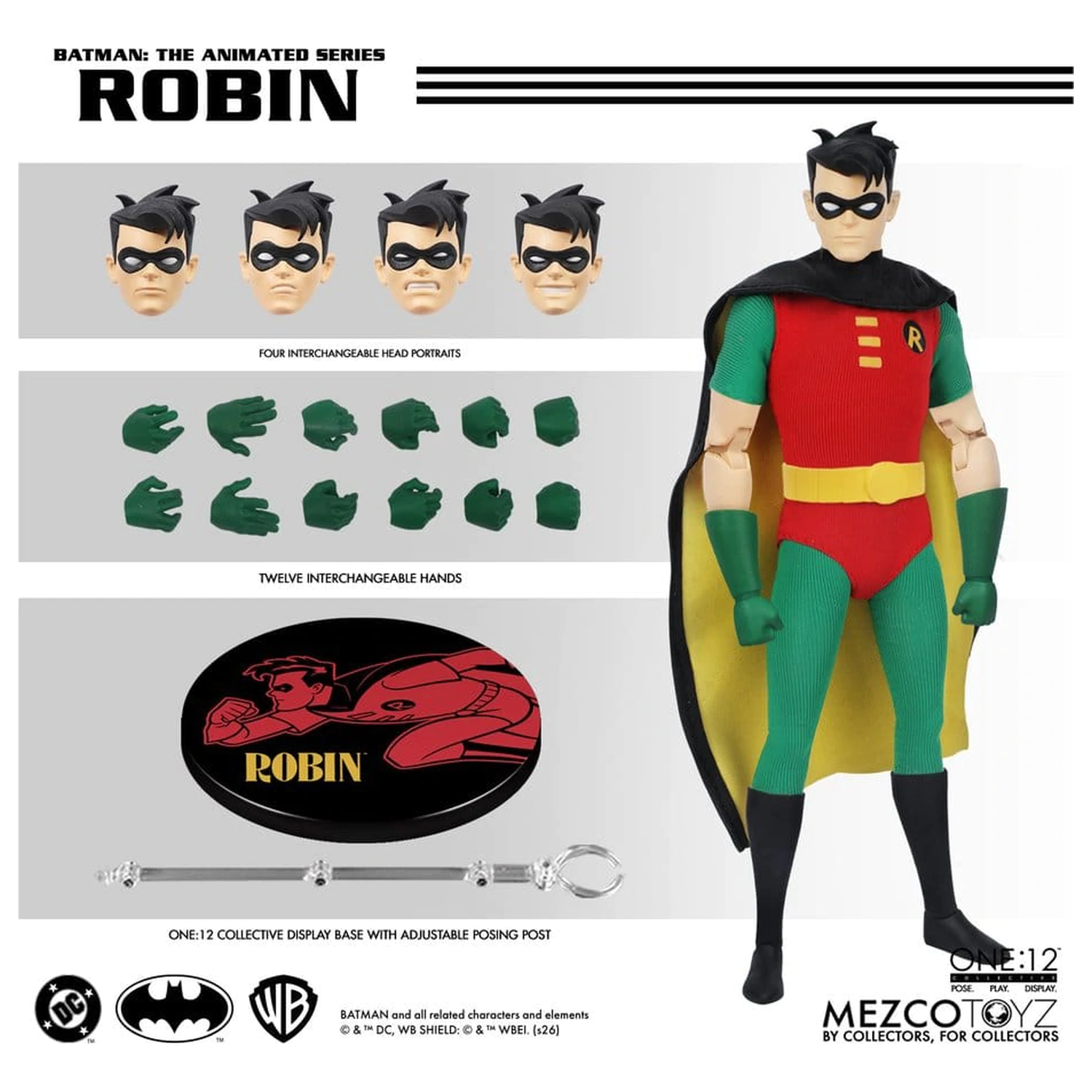 Batman: The Animated Series One:12 Collective Action Figur 1/12 Robin 17 cm Produktfoto