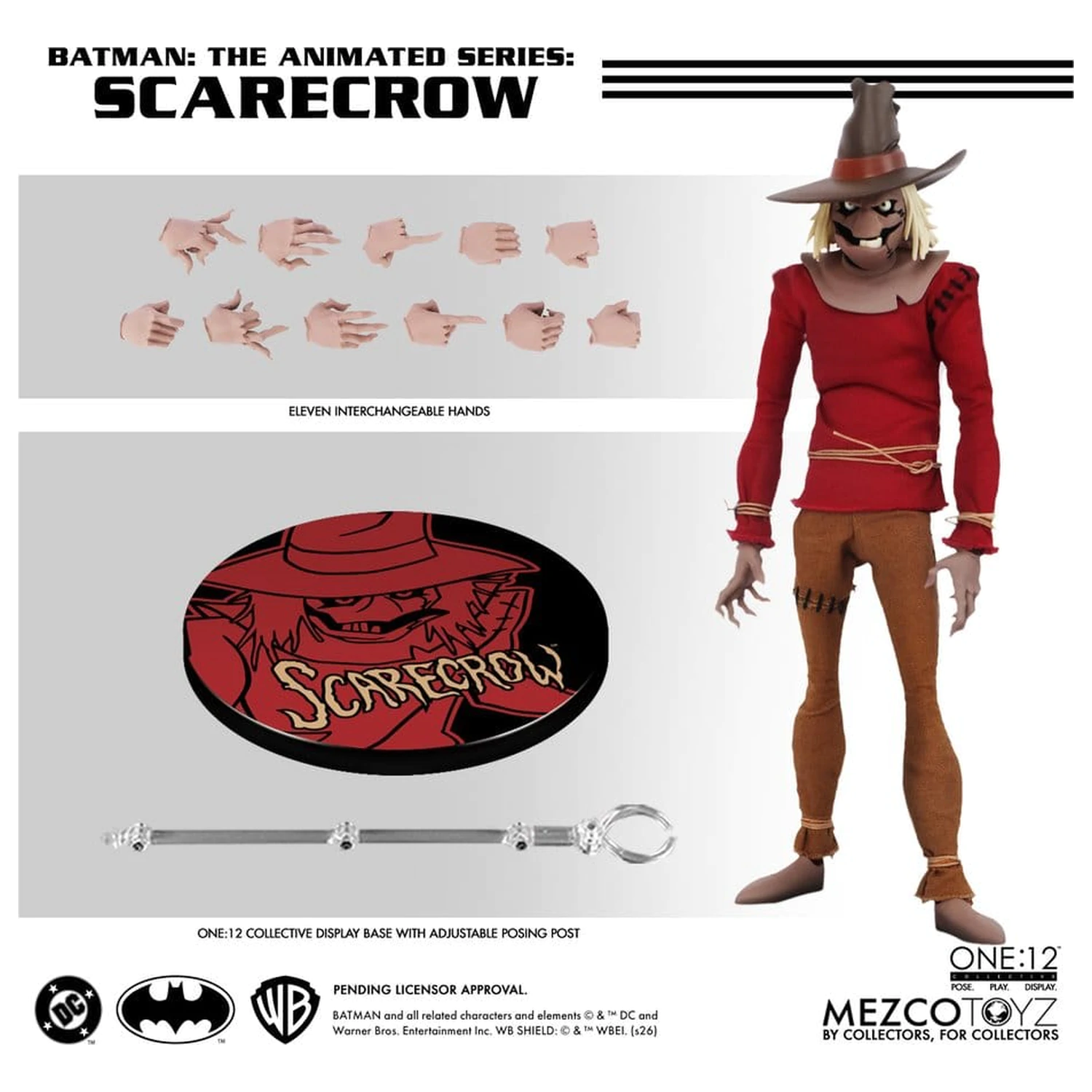 Batman: The Animated Series One:12 Collective Action Figur Scarecrow 17 cm Produktfoto