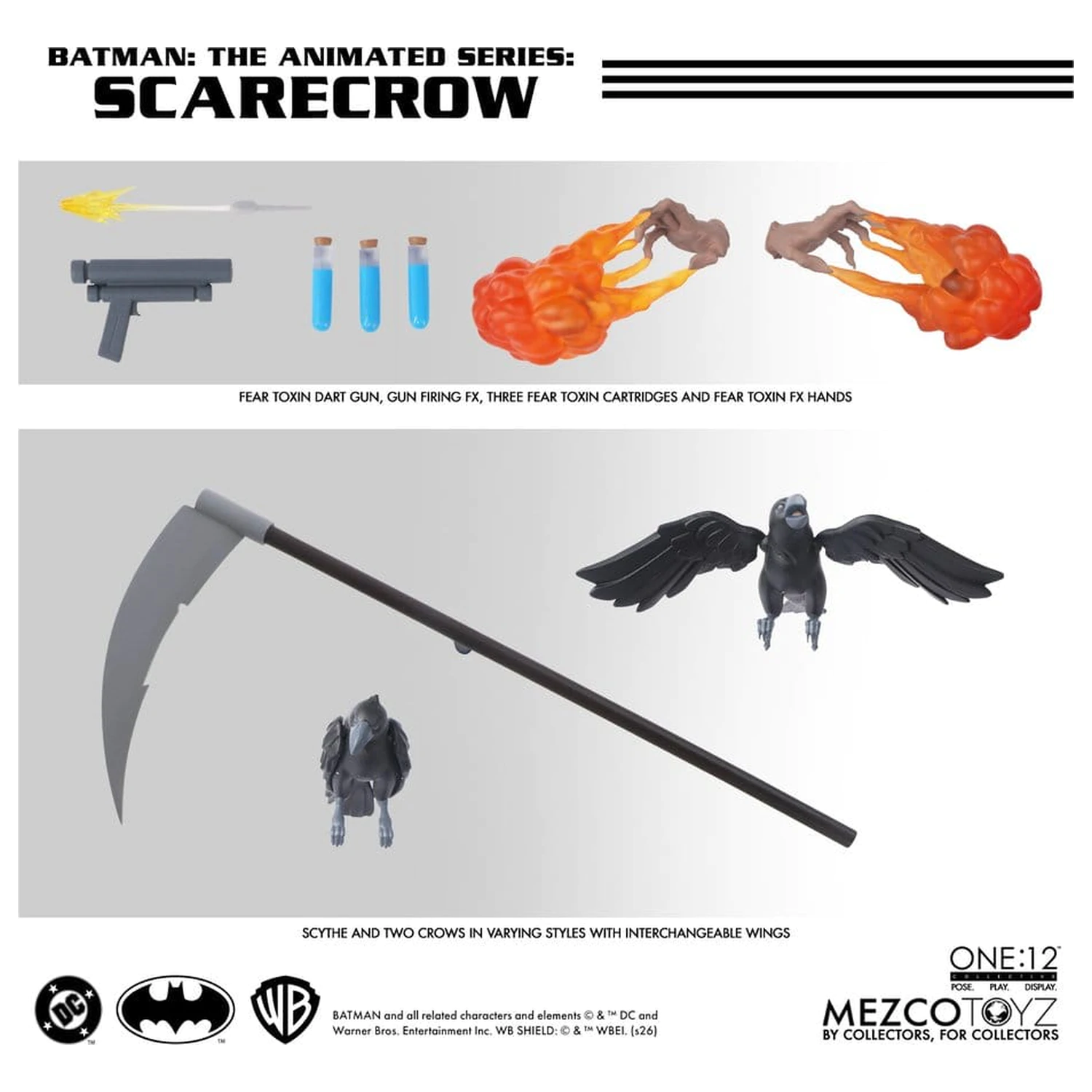 Batman: The Animated Series One:12 Collective Action Figur Scarecrow 17 cm Produktfoto