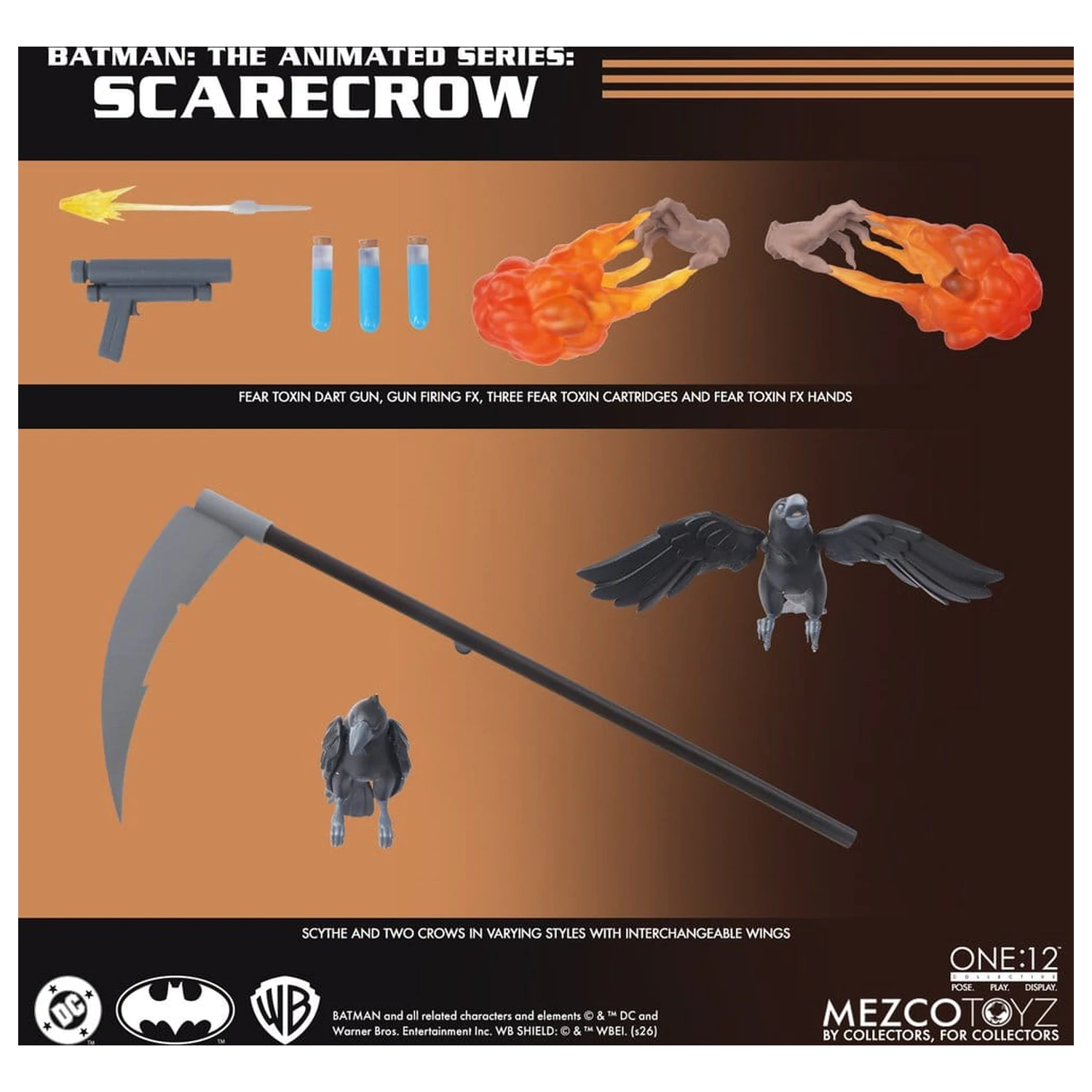 Batman: The Animated Series One:12 Collective Action Figur Scarecrow 17 cm Produktfoto