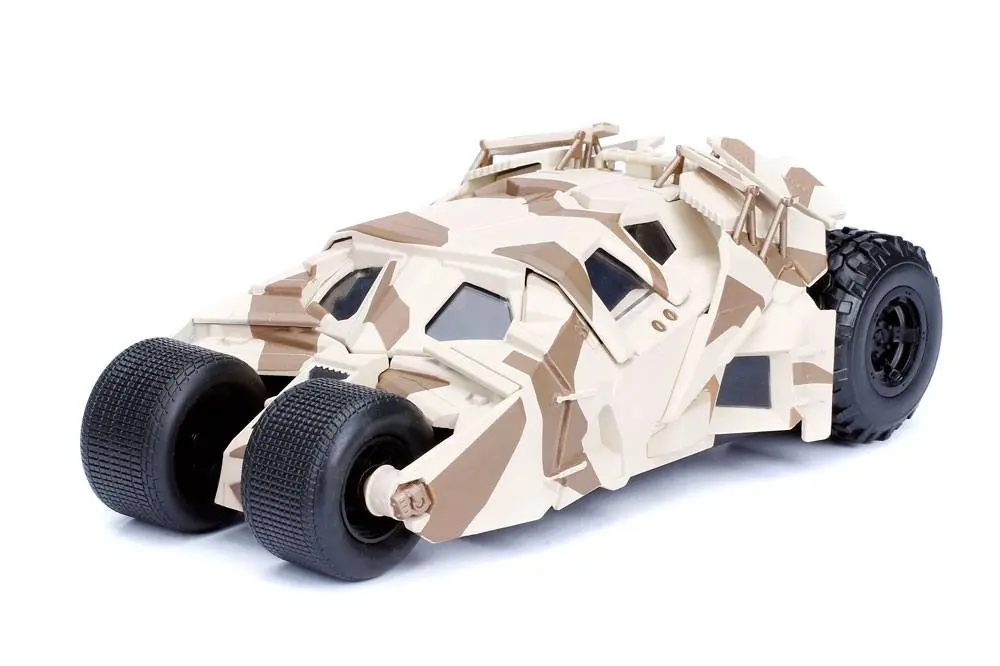 Batman The Dark Knight Diecast Modell 1/24 2008 Batmobile Camo mit Figur Produktfoto