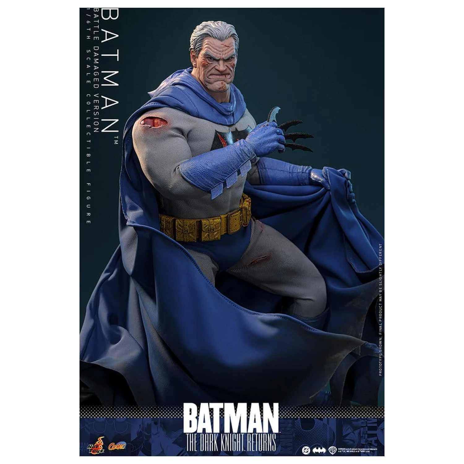 Batman: The Dark Knight Returns Comic Masterpiece Actionfigur 1/6 Batman (Battle Damaged Version) 32 cm Produktfoto
