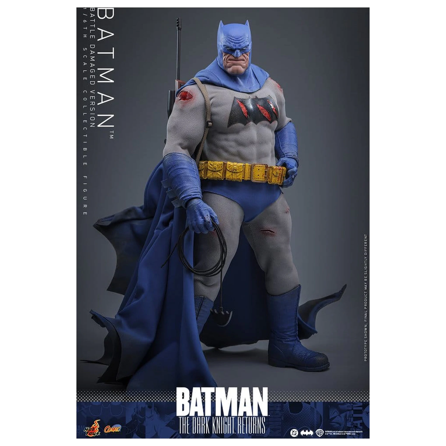 Batman: The Dark Knight Returns Comic Masterpiece Actionfigur 1/6 Batman (Battle Damaged Version) 32 cm Produktfoto
