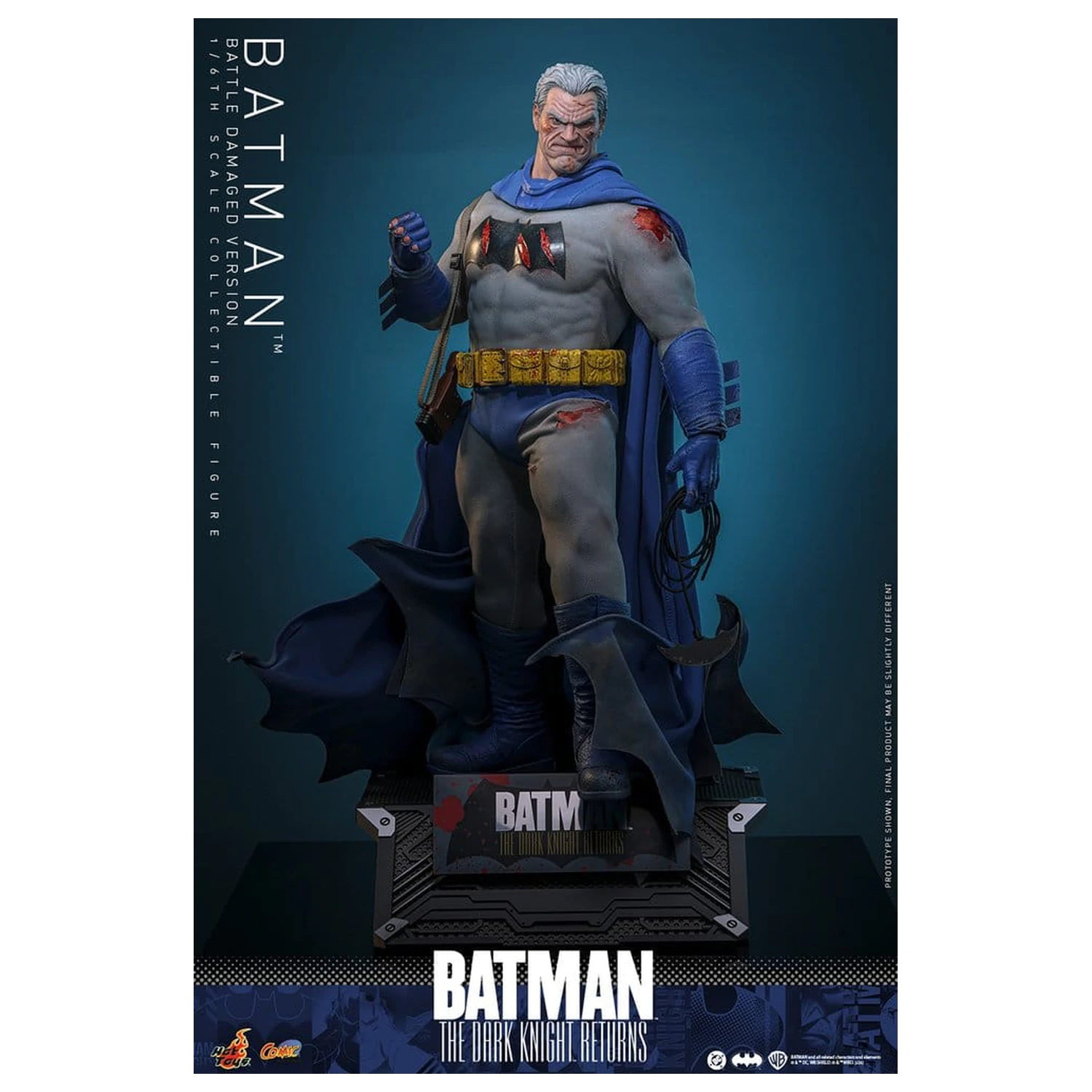 Batman: The Dark Knight Returns Comic Masterpiece Actionfigur 1/6 Batman (Battle Damaged Version) 32 cm Produktfoto