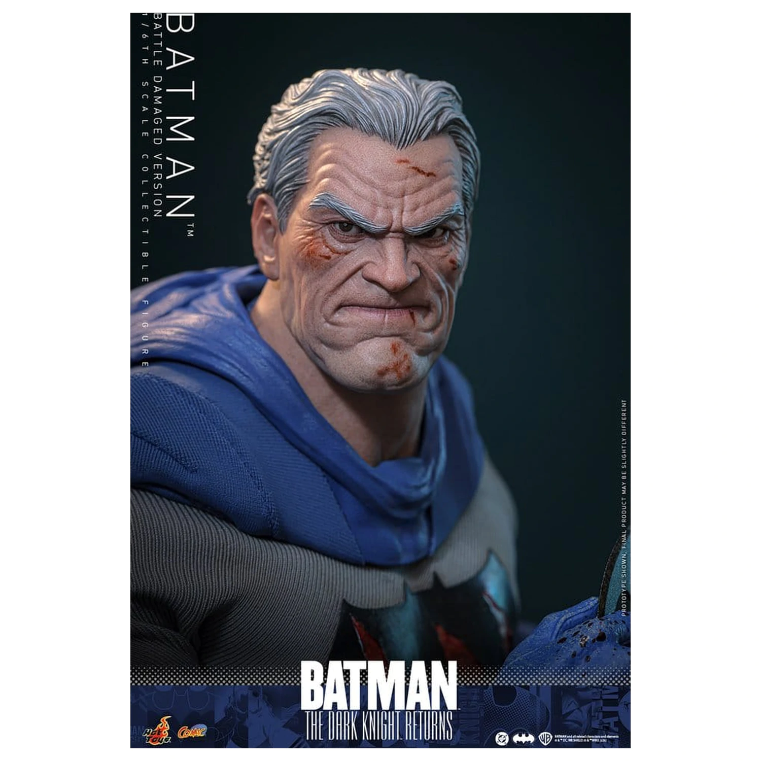 Batman: The Dark Knight Returns Comic Masterpiece Actionfigur 1/6 Batman (Battle Damaged Version) 32 cm Produktfoto