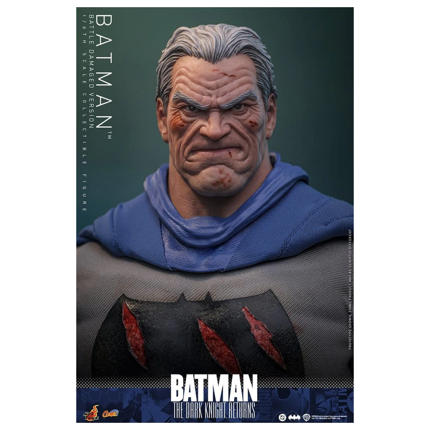 Batman: The Dark Knight Returns Comic Masterpiece Actionfigur 1/6 Batman (Battle Damaged Version) 32 cm Produktfoto