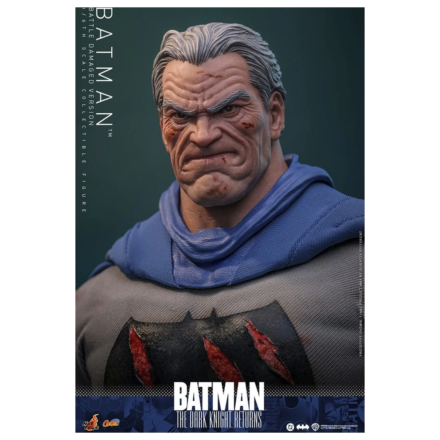 Batman: The Dark Knight Returns Comic Masterpiece Actionfigur 1/6 Batman (Battle Damaged Version) 32 cm Produktfoto