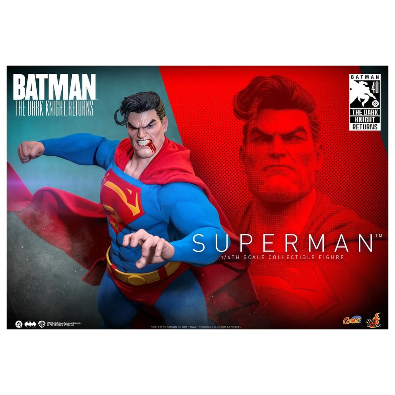 Batman: The Dark Knight Returns Comic Masterpiece Actionfigur 1/6 Superman 34 cm Produktfoto