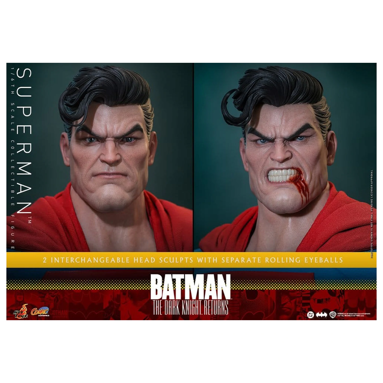 Batman: The Dark Knight Returns Comic Masterpiece Actionfigur 1/6 Superman 34 cm Produktfoto