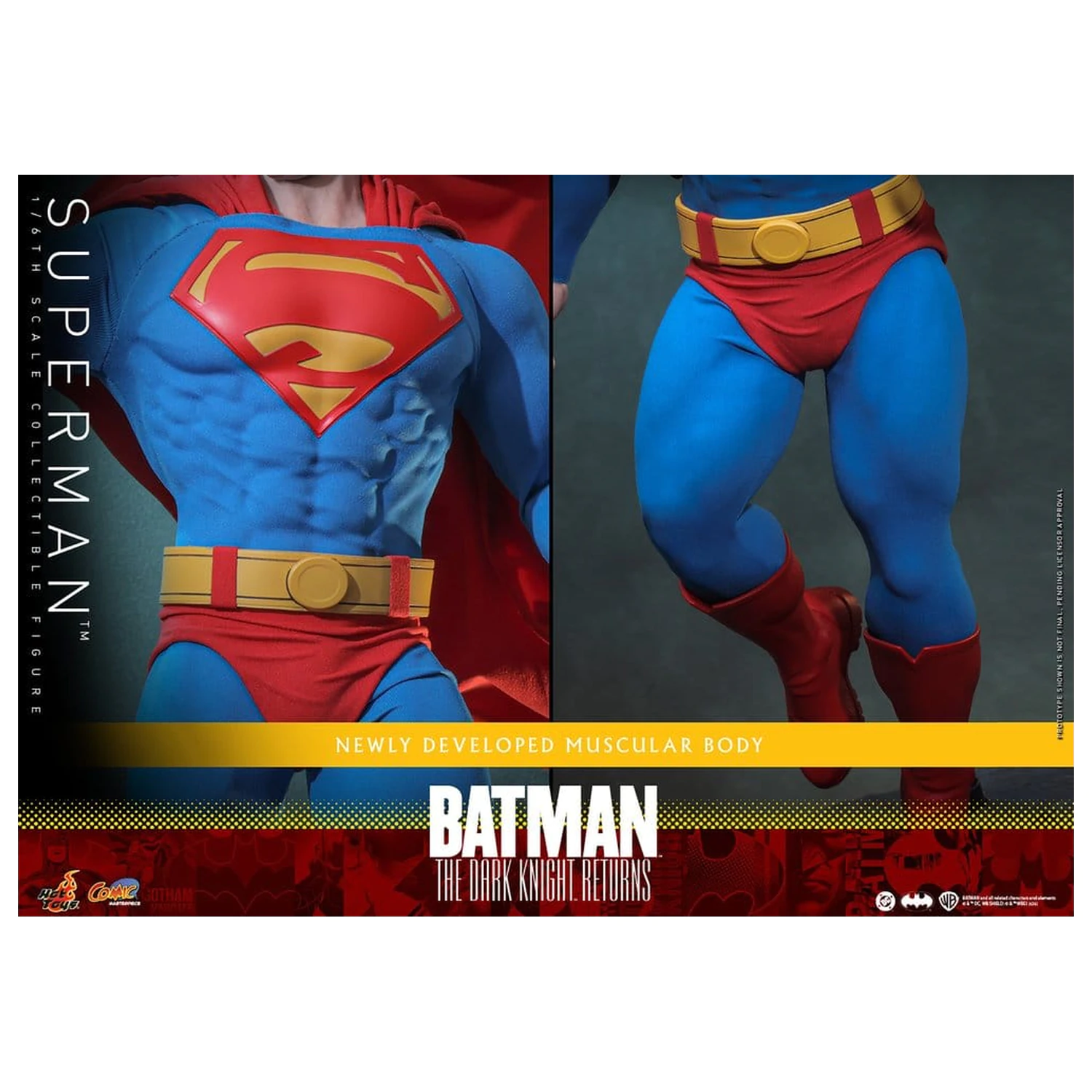 Batman: The Dark Knight Returns Comic Masterpiece Actionfigur 1/6 Superman 34 cm Produktfoto