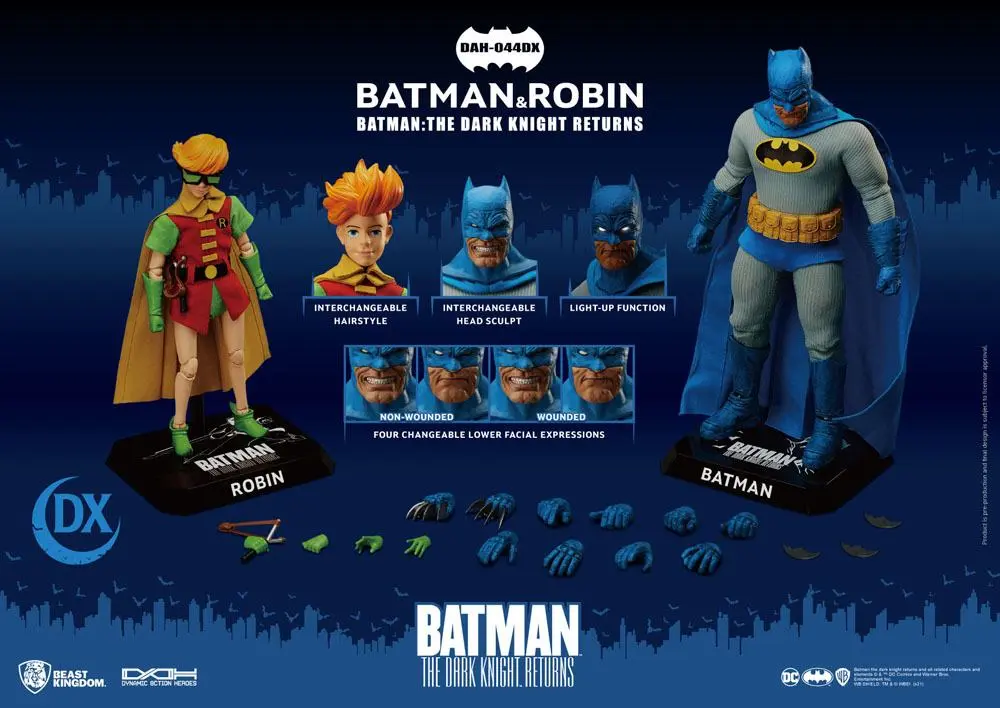 Batman The Dark Knight Returns Dynamic 8ction Heroes Actionfiguren 1/9 Batman & Robin 16 - 21 cm Produktfoto