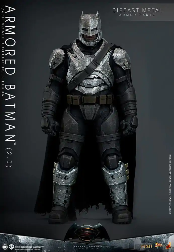 Batman v Superman: Dawn of Justice Movie Masterpiece Actionfigur 1/6 Armored Batman 2.0 33 cm termékfotó