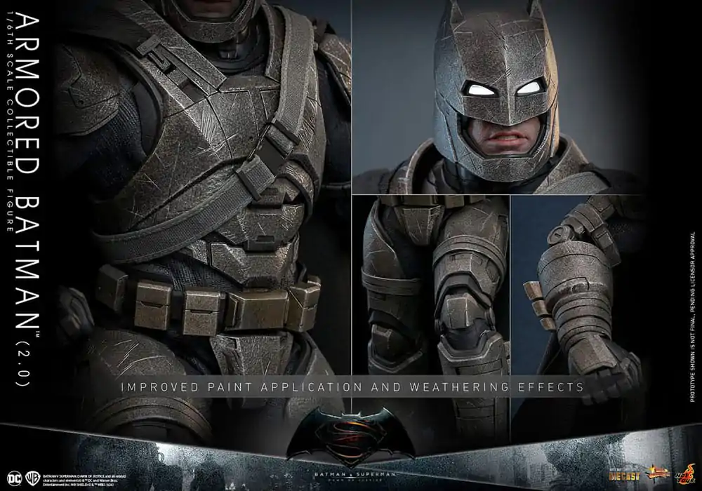 Batman v Superman: Dawn of Justice Movie Masterpiece Actionfigur 1/6 Armored Batman 2.0 33 cm termékfotó