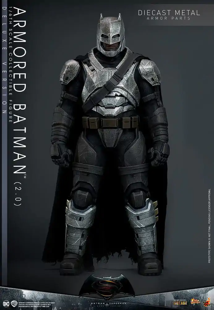 Batman v Superman: Dawn of Justice Movie Masterpiece Actionfigur 1/6 Armored Batman 2.0 (Deluxe Version) 33 cm termékfotó