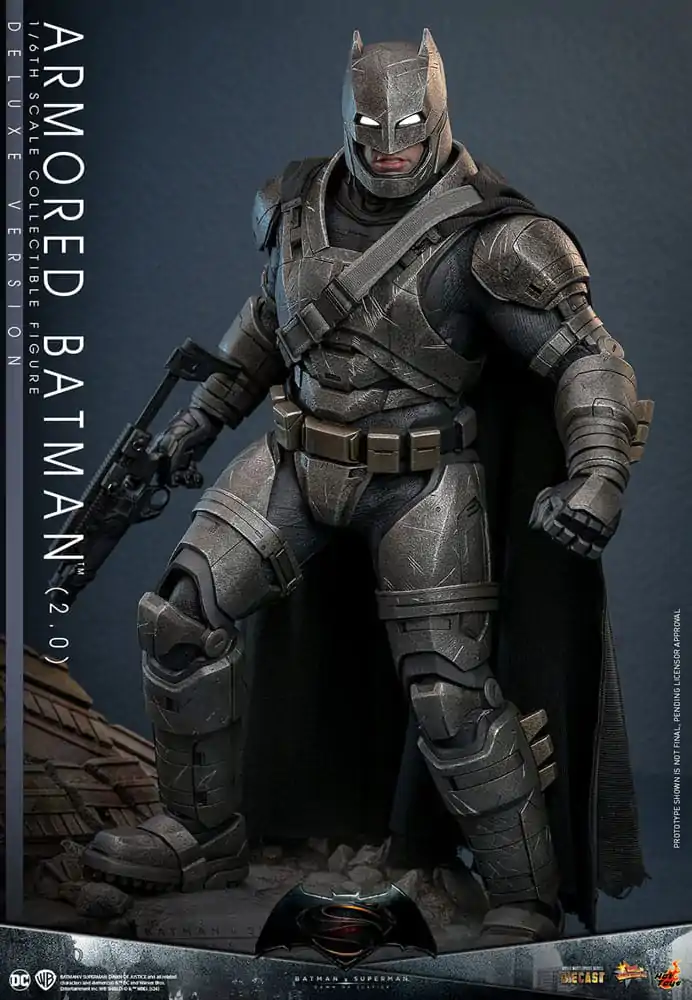 Batman v Superman: Dawn of Justice Movie Masterpiece Actionfigur 1/6 Armored Batman 2.0 (Deluxe Version) 33 cm termékfotó