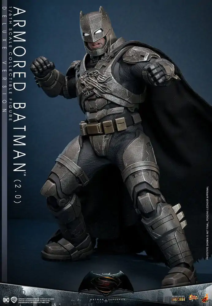 Batman v Superman: Dawn of Justice Movie Masterpiece Actionfigur 1/6 Armored Batman 2.0 (Deluxe Version) 33 cm termékfotó