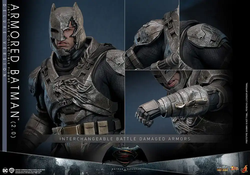 Batman v Superman: Dawn of Justice Movie Masterpiece Actionfigur 1/6 Armored Batman 2.0 (Deluxe Version) 33 cm termékfotó