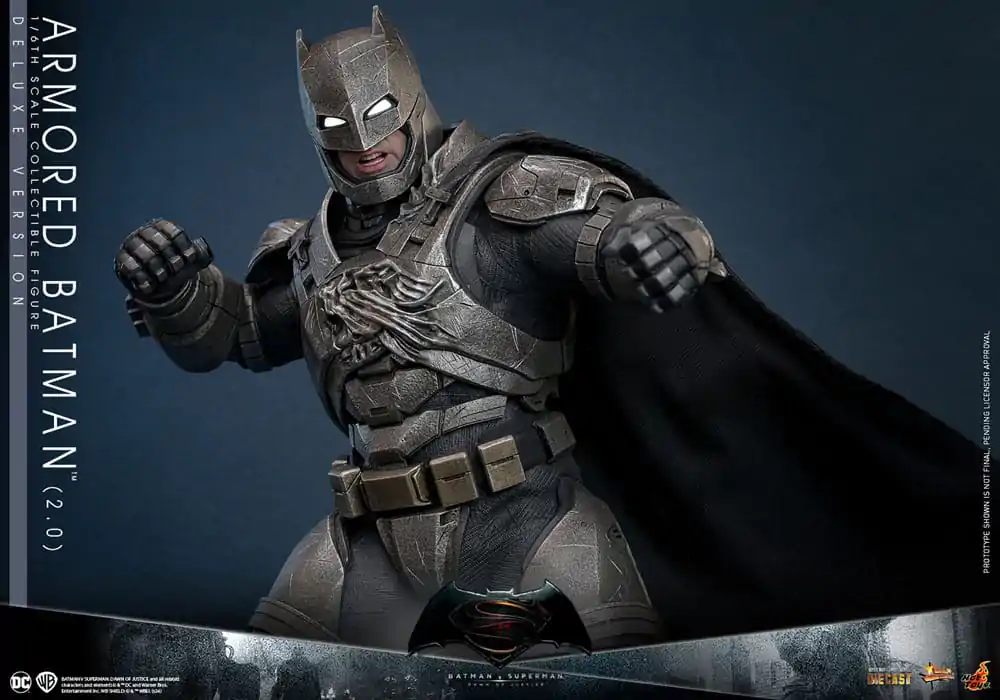 Batman v Superman: Dawn of Justice Movie Masterpiece Actionfigur 1/6 Armored Batman 2.0 (Deluxe Version) 33 cm termékfotó