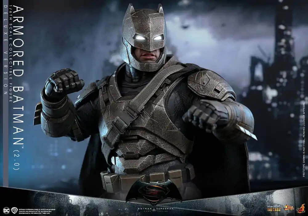 Batman v Superman: Dawn of Justice Movie Masterpiece Actionfigur 1/6 Armored Batman 2.0 (Deluxe Version) 33 cm termékfotó