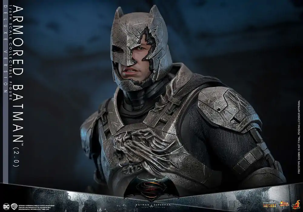 Batman v Superman: Dawn of Justice Movie Masterpiece Actionfigur 1/6 Armored Batman 2.0 (Deluxe Version) 33 cm termékfotó